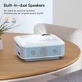 thumbnail image 1 of Projector, APEMAN 4000 Lumen Mini Portable Projector, 1080P Supported 180" Display 50000 Hrs LED Video Projector, 1 of 5