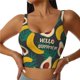 thumbnail image 1 of Fotbe Banana And Avocado Sujetador Deportivo Largo sin Aros para Mujer con Almohadillas y Soporte Medio, Transpirable y Absorbente, Camiseta Tipo Chaleco o Tank Top-Medium, 1 of 8