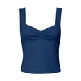 thumbnail image 5 of Top de encaje ajustado para mujer - Camiseta sin costuras con relleno extraíble - Tejido elástico, ideal para yoga/casual, 5 of 5
