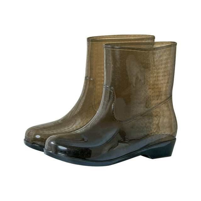 Bottes de Pluie Mode pour Femmes Durables Transparentes Confortables Légères Chaussures d'Extérieur