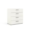 thumbnail image 3 of Loft 4 Drawer Chest, White Woodgrain, 3 of 14