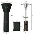 thumbnail image 2 of Gymax 87'' Tall Patio Propane Heater 48,000 BTU W/ Cover & Table Bronze, 2 of 10