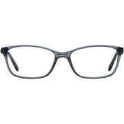 EV1 from Ellen DeGeneres Women's Rx'able Eyeglasses, Zinnia, Blue Crystal, 53.0 - 16.0 - 140, with Case