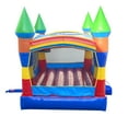thumbnail image 5 of Pogo Crossover Inflatable Bounce House, Deluxe Rainbow Jumper (No Blower), 5 of 6