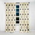 thumbnail image 3 of Designart "Earthy Nomad Essence" Geometric Blackout Curtain Single Panel, 3 of 4