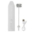 thumbnail image 2 of Handheld Milk Frother Wand, Rechargeable Handheld Drink Mixer Electric Whisk Foam Maker Handheld Drink Stirrer for Coffee Stirring Milkshake Whisking, 2 of 7