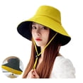 thumbnail image 4 of Clerance! Double-Sided Women'S Sun Hat Double-Sided Large Brim Fisherman Hat Korean Version Student All-Match Basin Hat Summer Breathable Sun Protection Sun Hat, 4 of 5