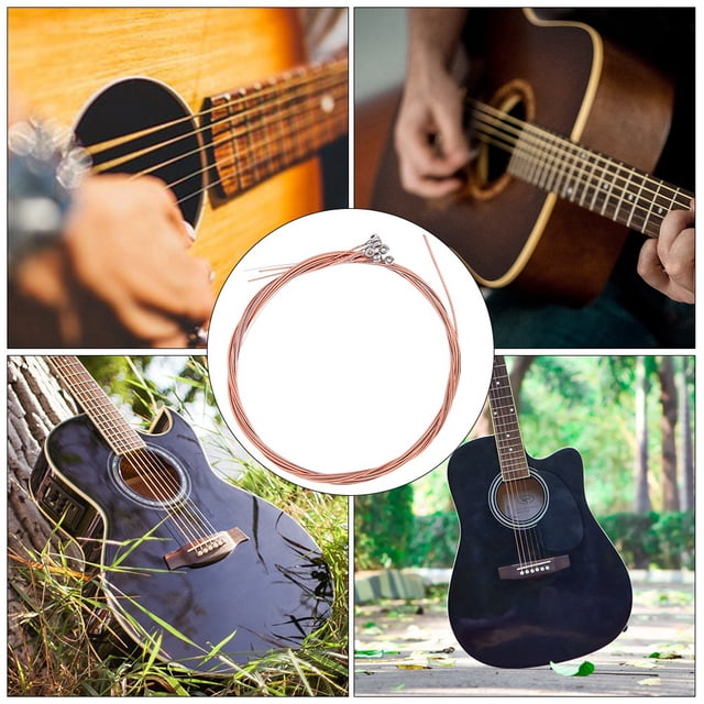 Steel Strings,Folk Acoustic 6-string Steel Copper Strings Guitar String Class Leading Features