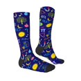 thumbnail image 4 of Lsque Mathematics And Chemistry Printed Crew Socks Men's Women's LightWeight Thin Casual Calf Socks ,Knee High Socks,Cotton Socks, 4 of 9