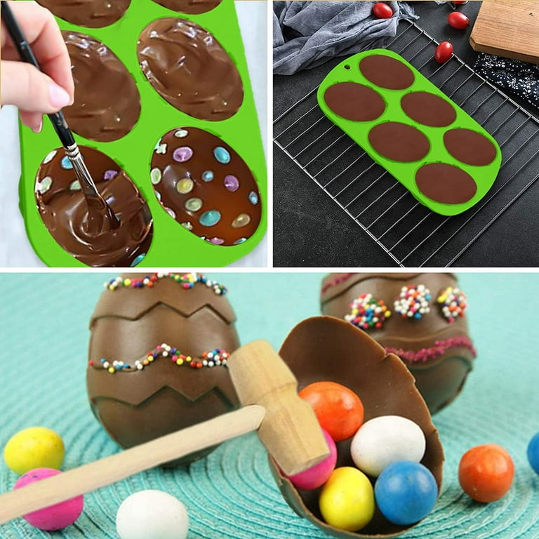 Easter Egg Mold Chocolate Mould Silicone Popsicle Tray DIY