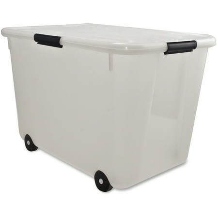 storage gallon box clear plastic rolling advantus bin wheels snap lid tub legal letter totes qt wayfair tubs bins gal