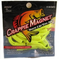 Crappie Magnet Lure, Chartreuse, 15 Count