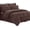 Chocolate Brown, variant on Elegant Comfort 8-Piece Cabin Lodge Bed-in-a-Bag Comforter Set, Includes Comforter, Smart Sheet Set, Decorative Pillow, Pillowcases, and Shams - King/California King, Burgundy