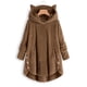 thumbnail image 1 of Puntoco Mujeres Botón Abrigo Solidtops Sudadera Con Capucha Suelta Suéter Blusa Más Tamaño Liquidación Puntoco Puntoco-5877, 1 of 7