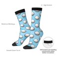 thumbnail image 4 of Cauagu Golf Balls 1 Print Crew Socks for Women and Men,Adult Athletic Running Socks 1-Pair Sports Socks Work Gear Socks with Moisture Wicking, 4 of 6