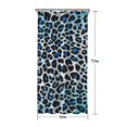 thumbnail image 5 of Blue Leopard Print Shower Curtain 36"x72" ,Bathroom Decorative Shower Curtains Set with 12 Hooks,Modern Waterproof Washable Shower Curtain, 5 of 6