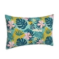thumbnail image 2 of Naloa Tropical Floral Pillowcase, Throw Pillowcase, Wrinkle-Free, Stain-Resistant with Hidden Zipper for Bedroom Sofa - 14"x20", 2 of 9