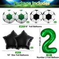 thumbnail image 2 of Soccer Party Decorations, Soccer Foil Balloons, Number 2Foil Balloons for Kids Soccer Fans Birthday Party, Soccer Game Day Party Decorations, 2 of 7