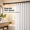 thumbnail image 5 of VEGCOO Tension Curtain Rod 45-157 Inches, Adjustable 32 mm Heavy Duty Steel No Drill Shower Curtain Rod, Twist Lock, Black, 5 of 9