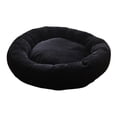 thumbnail image 3 of Cama para gatos, colchoneta para dormir para mascotas, cómoda cama tipo dona para otoño e invierno, nido para perros, cachorros, chihuahuas, caniches negro L, 3 of 8