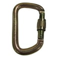 thumbnail image 2 of NIBOLOG 45KN D-shaped Carabiner High Load-bearing Steel Climbing Main Lock for Mountaineering, 2 of 8