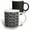 Multicolor, variant on 3drose, Silver Chain Links, 11oz Two-tone Black Mug