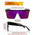 thumbnail image 3 of Gafas de Sol FEISEDY XL con Montura Plana Cuadrada y Protección UV400 B2470, 3 of 8