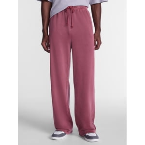 No Boundaries Men's Fleece Open Hem Pants