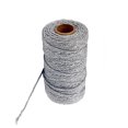 thumbnail image 2 of Cotton Cord Rope Crafts Macrame Artisan String Solid Color Cotton Yarn Rope Home Textiles 91.5m, Grey, 2 of 8