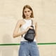 thumbnail image 2 of Bolso Bandolera Telena para Mujer Cruzado de Cuero Vegano Negro, 2 of 7