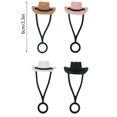 thumbnail image 3 of 4 Pack Silicone Cowboy Hat Straw Covers Cap Compatible With 30 & 40 Oz Tumblers, Cute Funny Tumbler Straw Topper Accessories, Ideal Gift For Man & Woman, Food Grade Silicone,, 3 of 8