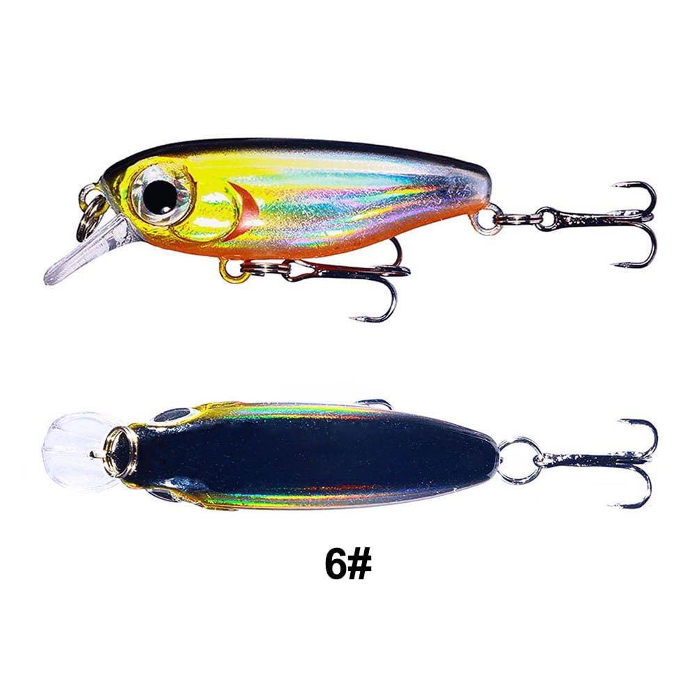 3.8cm/2.8g Fishing mini Luya Hard bait Sinking fake bait Mino Bait fish hook