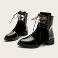 thumbnail image 2 of jsaierl Women's New Style Fashion Strappy Flat Short Boots For Autumn And Winter, 2 of 3