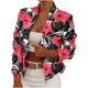 thumbnail image 1 of Chaqueta de manga larga con bolsillos para mujer, informal, sólida, abierta, frontal, con cremallera Pompotops qwe17313, 1 of 9