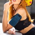 thumbnail image 1 of FUTUREORYY 1Pcs Arm Phone Bag Blue Breathable Oxford Cloth for Walking, 1 of 4