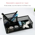 thumbnail image 4 of Aihimol Desk Organizers Mesh Pencil Holder，3 Compartments Black Mesh Pen Holder Storage for Office Desk Accessories, 4 of 8