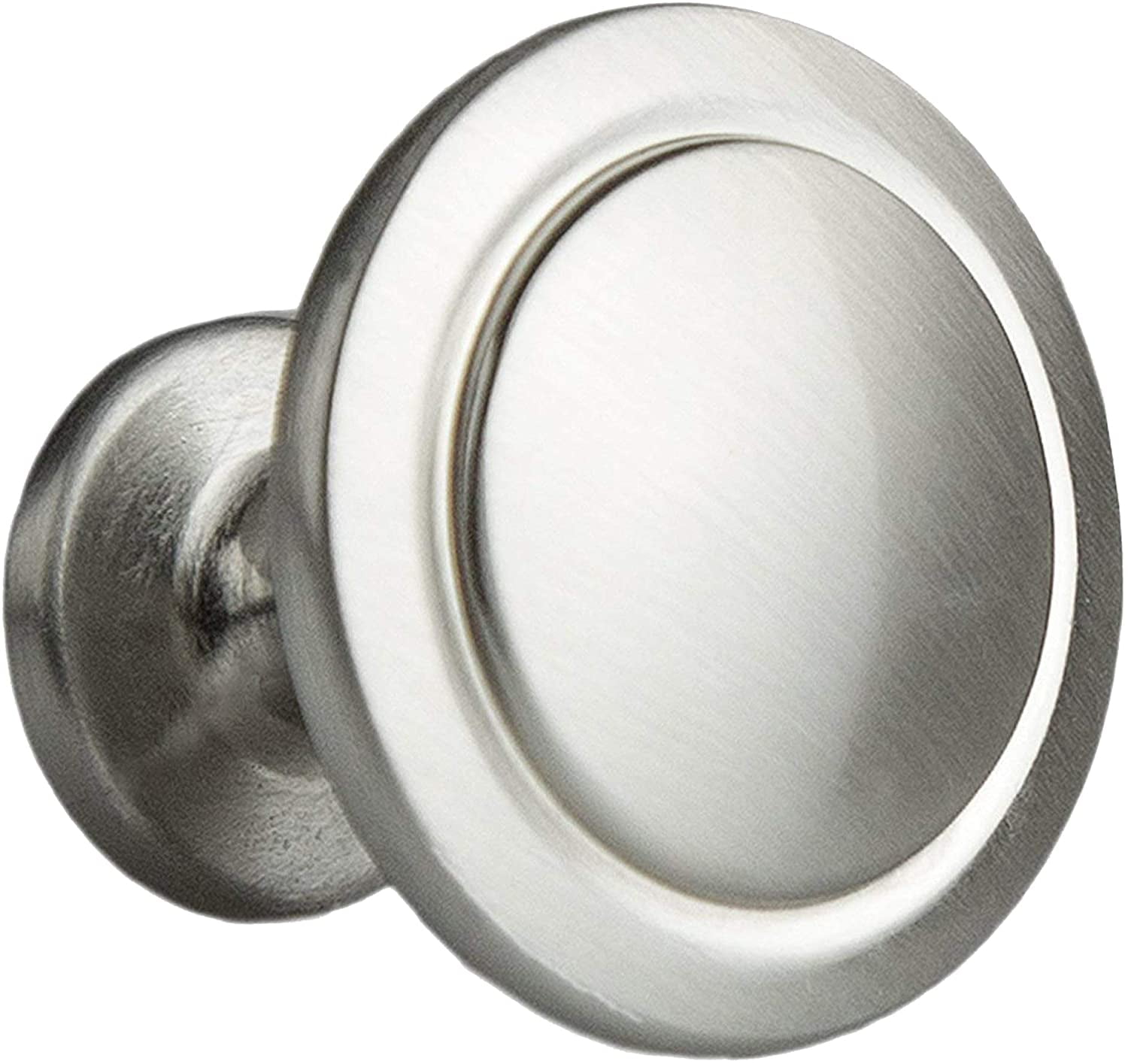 10 Pack Brushed Satin Nickel Cabinet Knobs - Round Drawer Pulls for Kitchen Cabinets - Refresh ...