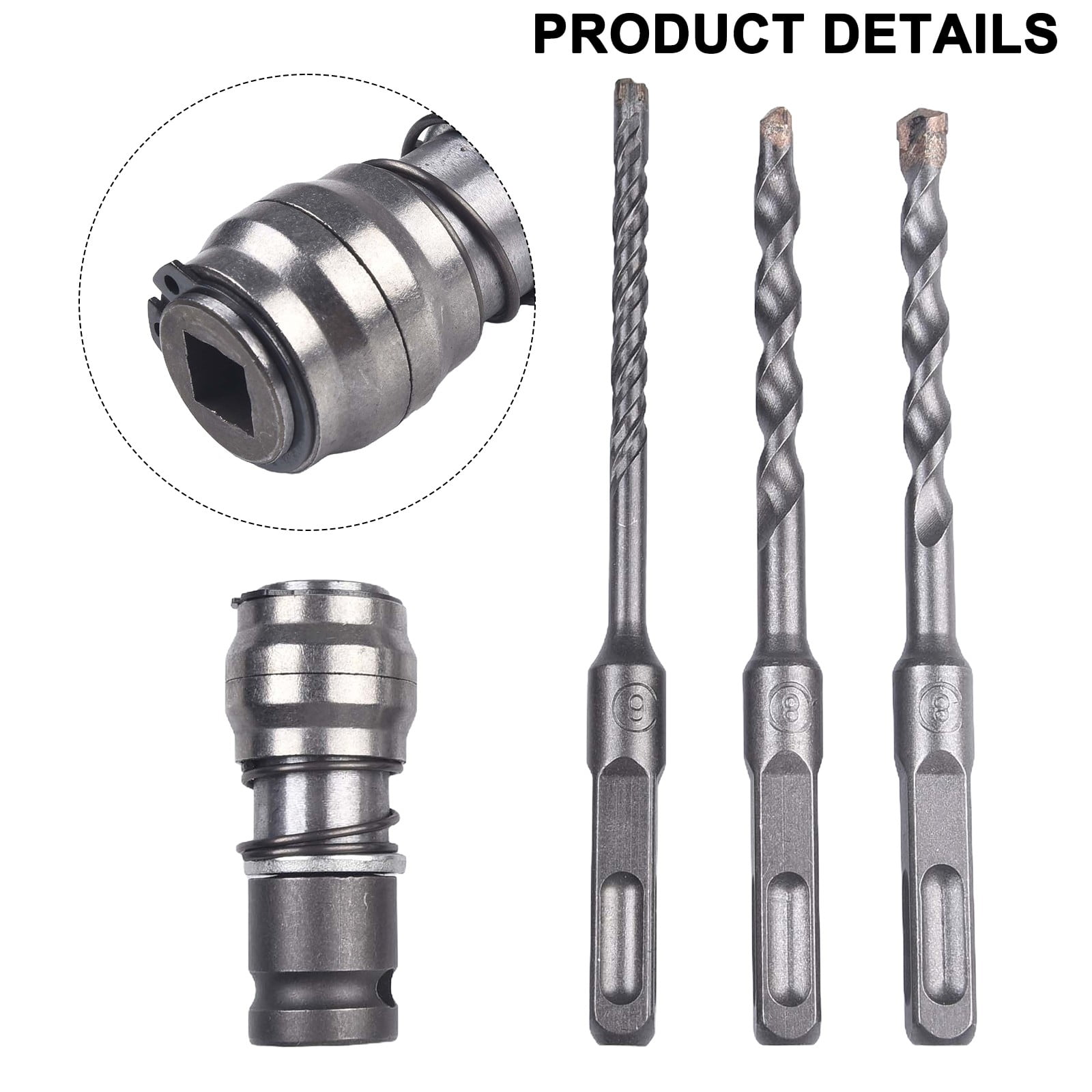 Electric Wrench Converter Wrench To Electric Hammer Converters for Drilling Set D