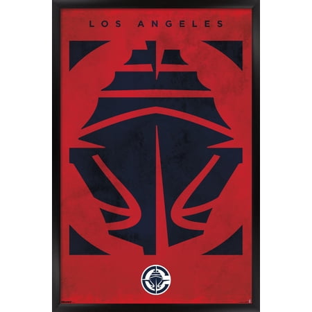 LA Clippers 23 x 34 Framed Poster
