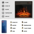 thumbnail image 4 of Chimenea eléctrica insertable Vabches 18 con mando a distancia, 4 of 7