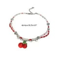 thumbnail image 5 of XISAOK Sweet Cute Red Cherry Pendant Choker Necklace Short Necklace Women Jewelry, 5 of 9
