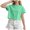 Green, variant on Povozer Girls' Tees Girls Short Sleeve Shirts Cotton T-Shirts Summer Basic Tees Tops Clothes for Kids for 7-8 Years,Green
