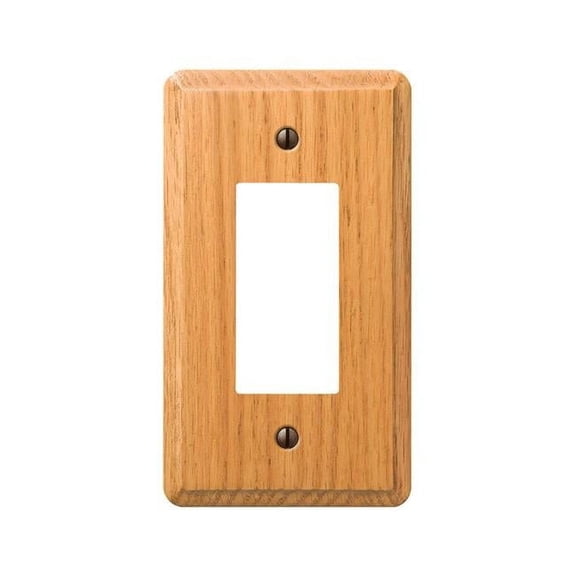 1 Gang Light Oak Contemporary Wallplate