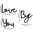 thumbnail image 4 of JJKBVCLO Metal Ironwork Letter Background Wall Pendant Home Design Pendant, 4 of 6