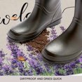 thumbnail image 2 of Purple Lavender Door Mat Indoor Outdoor, Purple Spring Floral Wildflower Plant Non Slip Welcome Mat with Rubber Backing, Absorbent Fabric Front Door Mats Entryway Rug for Home Patio Entrance 18"x30", 2 of 9