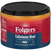 Folgers Coffeehouse Blend Ground Coffee, Medium-Dark Roast, 22.6-Ounce Canister