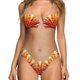 thumbnail image 1 of MKLEKYY Traje De Baño Mujer Womens Bikini Outside Wear Sexy Skin Color Printed Swimsuit, 1 of 3