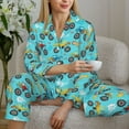 thumbnail image 6 of Sikiie Cartoon Monster Truck Women's Long-Sleeve Shirt and Full-Length Bottom Pajama Set (s-xxl)-Medium, 6 of 7
