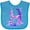 Turquoise, variant on Inktastic 1st Birthday Mermaid Tail Boys or Girls Baby Bib