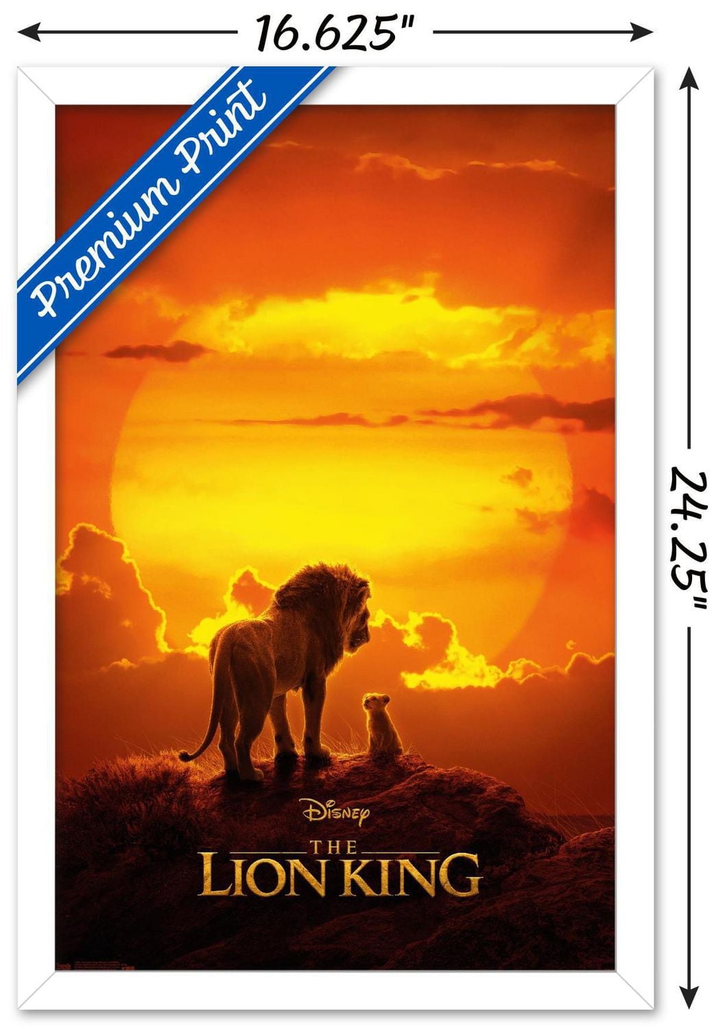 Disney The Lion King - Mufasa And Simba Wall Poster, 22.375" x 34"